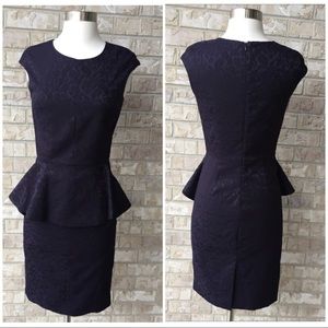 Zara Basic Peplum lined Dress Size XS 🌸